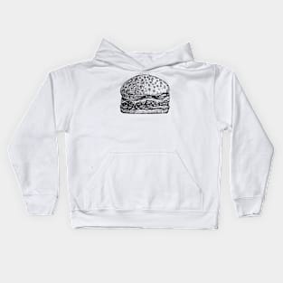 Vector Cheeseburger Kids Hoodie